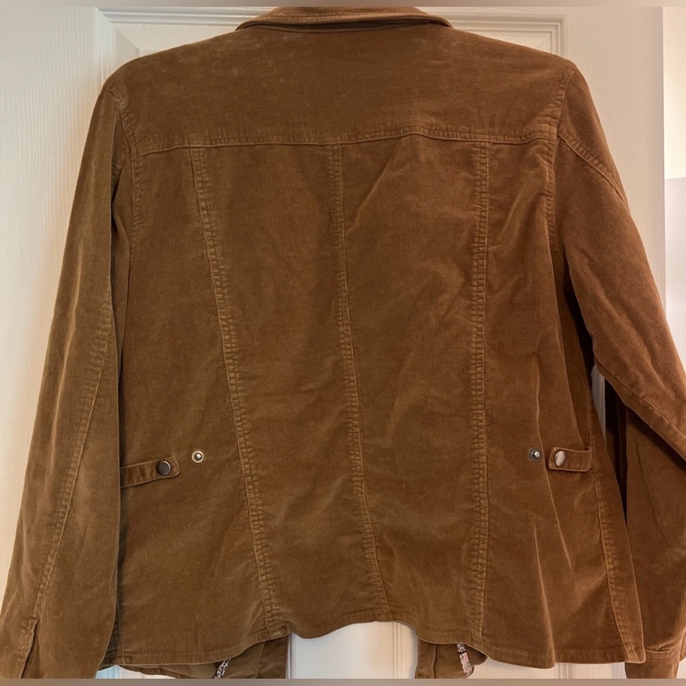 JM Collections Beige Casual Jacket ~ Size 16 ~ Women’s ~ JM Collections Tan Coat - Picture 7 of 8